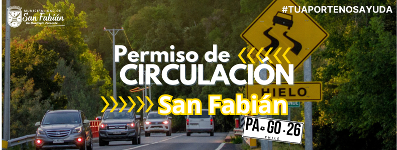 Banner PAGO PERMISO DE CIRCULACIÓN 2026
