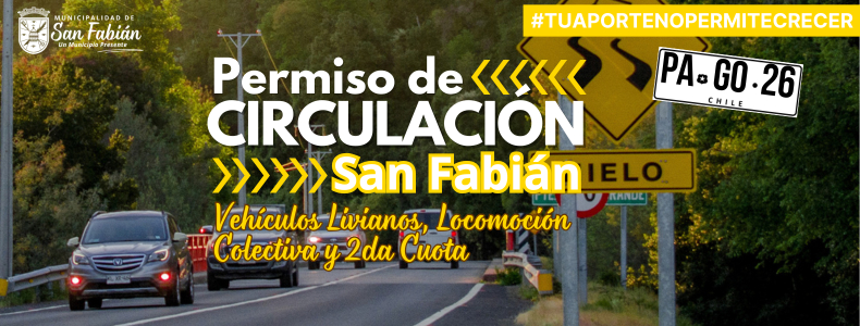 Banner Permisos de Circulación 2026 (incluye 2da cuota)