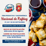 Imagen de sobre feria productiva y gastronmica nacional de rafting 2024